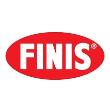 Finis brand logo, established in 1950, with red oval background and white text.